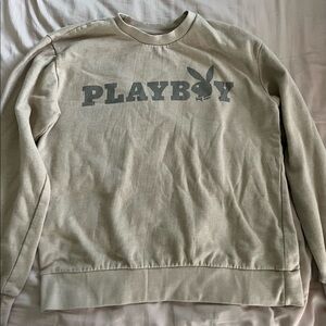 Cream long sleeve Playboy Sweatshirt. Worn once. Washed thoroughly.